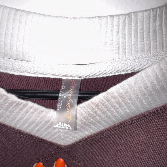 Free People Movement | Maroon Rugby Ready Layer SIZE XS - Picture 6 of 10